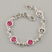 Náramek pro 1088 Šatony Swarovski 8mm - rhodium