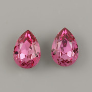 Slzička Swarovski Elements 4320 - Dark Rose Foiled - 10mm