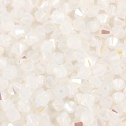 Swarovski Elements korálky XILION 5328 – Sluníčka – White Opal Shimmer – 3mm