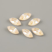 Swarovski NAVETTE 4228 – Ivory Cream Delite Foiled - 10mm