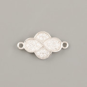 NEKONEČNO VYKLÁDANÉ KAMÍNKY 18mm - Ag925 rhodium