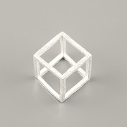 Přívěsek KOSTKA 3D 12mm - Ag925