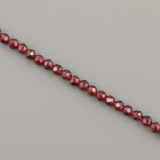 Korálky z minerálů - Granát broušený - 3mm