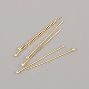 Nýt s kuličkou - 50x0,6mm - Ag925 pozlaceno
