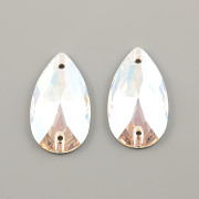 Našívací HRUŠKA Swarovski Elements 3230 - Crystal Shimmer F - 30mm