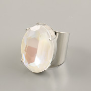 Prsten LUXURY pro OVÁL Swarovski 4127 - rhodiováno