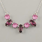 Náhrdelník SVĚŽÍ pro Šaton 1088 a Navette 4228 Swarovski - rhodium