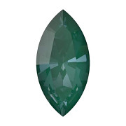 Swarovski NAVETTE 4228 – Pine Green Ignite Foiled - 10mm
