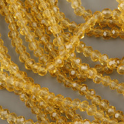 Korálek broušený Slavík 2mm - Topaz - návlek 144ks