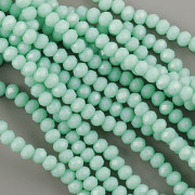 Korálek broušený Slavík 2mm - Mint zelená - návlek 144ks