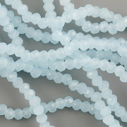 Korálek broušený Slavík 2mm - Aqua Opal - návlek 144ks