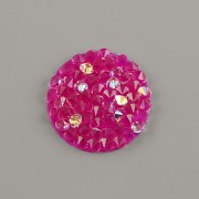 Crystal Rocks Swarovski Elements - Fuchsia AB - 15mm