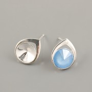 Puzety KAPKA pro Rivoli Swarovski 8mm - Ag925