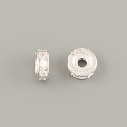 Korálek RONDELKA 5x2mm - Ag925 rhodium