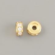 Korálek RONDELKA 5x2mm - Ag925 pozlaceno