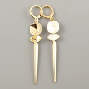 Náušnice PUNK pro kamínky Swarovski - pozlaceno