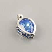 Přívěsek OBRÁCENÝ S OBRUBOU pro Slzičku Swarovski 18mm