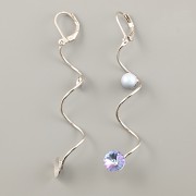 Náušnice VOLNÝ PÁD pro Rivoli Swarovski Elements 8
