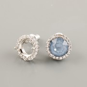 Puzety ZDOBENÉ pro Šatony 1088 Swarovski 8mm - pozlaceno