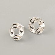 Náušnice STELLA NOVA pro Navette Swarovski 10mm - rhodium