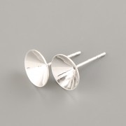 Puzety pro ŠATONY Swarovski Elements 1088 - 8mm - Ag925