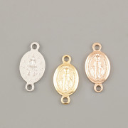 Přívěsek MADONKA 17x8mm s dvěma očky - Ag925 rhodium