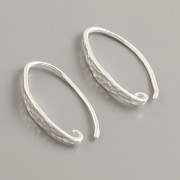 Náušnicový háček TEPANÝ - Ag925 rhodium