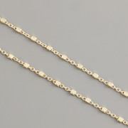 Řetízek - S KRYCHLIČKAMI - 45cm - Ag925 pozlacený