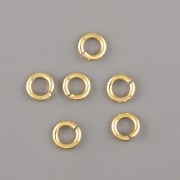 Spojovací kroužky - 5/0,8mm - Ag925 pozlacené