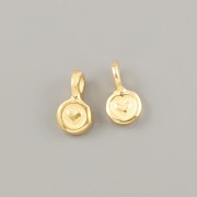 Přívěsek MALIČKÉ SRDÍČKO 5mm - Ag925 pozlaceno