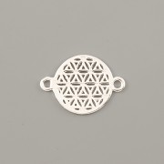 Přívěsek KVĚT ŽIVOTA 11mm s dvěma očky - Ag925