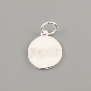 Přívěsek VÍRA - FAITH 12mm - Ag925