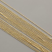 Řetízek - JEMNÝ KULIČKOVÝ - 45cm - Ag925 pozlaceno