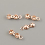 KALOTA koncovka s očkem  - Ag925 růžově zlacené