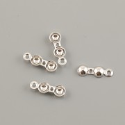 KALOTA koncovka s očkem  - Ag925 rhodium