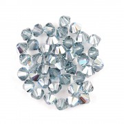 Swarovski Elements korálky XILION 5328 – Sluníčka – Indian Sapphire AB - 6mm