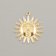 Přívěsek SLUNCE 22mm - ocel pozlaceno