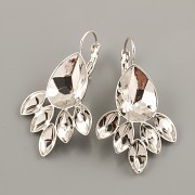 Náušnice OPULENCE pro kamínky Swarovski - rhodium