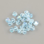 SLUNÍČKA korálky – Aquamarine AB – 4mm