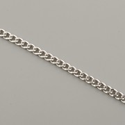 Řetízek S PLOCHÝ 3x2,2x1mm - cena za 1cm - ocel