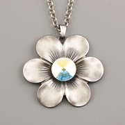 Náhrdelník KVĚTINA - Crystal AB