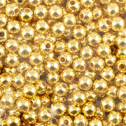 Korálky plastové ZLATÁ KULIČKA 5g - 3mm