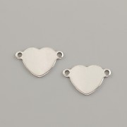 Přívěsek SRDÍČKO HLADKÉ 10mm - ocel