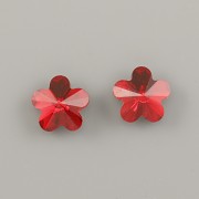 FLOWER Swarovski Elements 4744 – Scarlet Foiled – 10mm