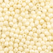 Korálek broušený 4mm - Soft Yellow Pastel - 100ks