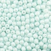 Korálek broušený 4mm - Soft Green Pastel - 100ks