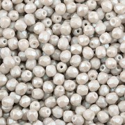 Korálek broušený 4mm - Soft Grey Pastel - 100ks