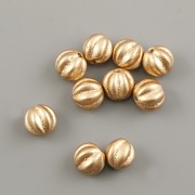 Mačkané korálky ZLATÉ MELOUNY 6mm - 50ks