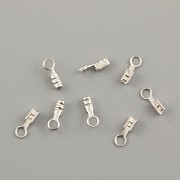 Koncovka na šňůrku 7x2mm - zamačkávací - platina