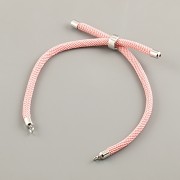 Náramek RŮŽOVÝ UTAHOVACÍ se stříbrem K DOZDOBENÍ